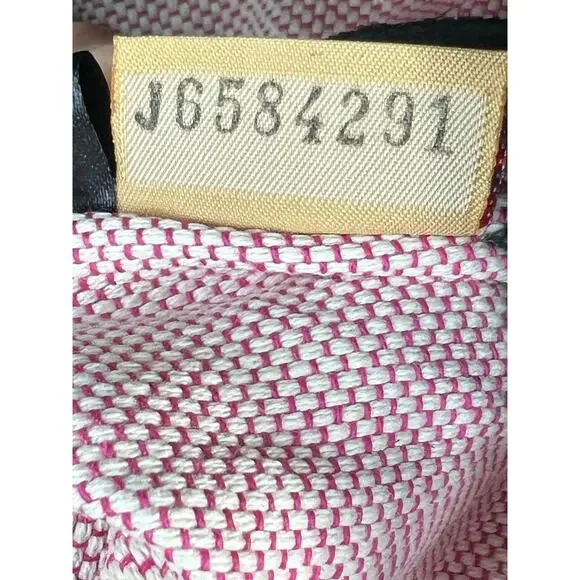 Vintage Dooney & Bourke Signature Monogram Hobo Bag Black Navy Blue / Gray - Picture 11 of 13